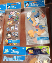 Jolees Disney Domensional Stickers Pinocchio Peter Pan Dalmation 6 NIP crafts