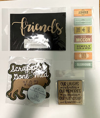 Wood Friends, Wood Square, Heavy Paper Scrappers gone wild, Thick Paper (C12A30)