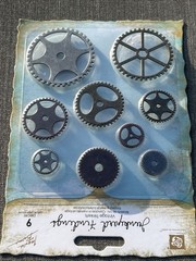 Prima Junkyard Findings Metal Gears Trinkets 9 pc Steam Punk Craft Embelishments