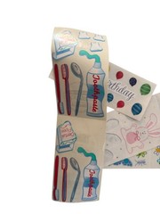 Vintage Sandy Lion Alphabet Letter Sticker Roll Animal Seasonal Sports Baby Lot