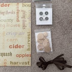 AUTUMN Themed Embellishments Kit