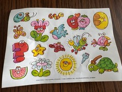 Vintage Current Inc Stickers Lot 5 Sheets 80s Silly Animals Fantasy USA Colorado