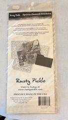 Rusty Pickle Sports Domed Stickers Soccer Word Theme Black White Gray 478