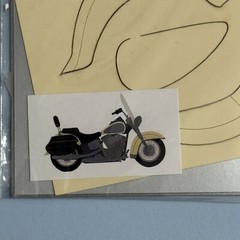 Lil Davis Design Laser Art Die Cuts Motorcycle Junk Journal Cards Scrapbooking