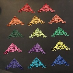 Page Corners Photo Corners Fancy Opulent Swirls Corner Die Cuts 8 pcs 1-7/8”