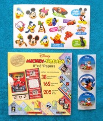 Disney Mickey & Friends Scrapbook Pages 8″x8″, Borders, Cutouts and Stickers