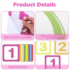 Hopscotch Game Floor Stickers for Kids, Fun Puzzle Wall Decals