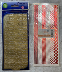Decorative Borders Outline Stickers Cardmaking Scrapbooking Lot Christmas Stars