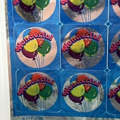 Vintage 80s Stickers CTP Foil Mylar Balloons Wonderful Pack of 36 Birthday Shiny