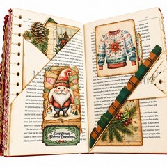 Handmade One-of-a-Kind Christmas Junk Journal | Vintage Altered Book |…