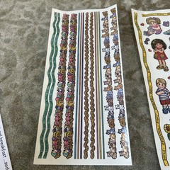 Tie Me To The Moon Kids Sticker Sheet lot/4 Perfect Pals Expressions with board