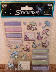 16 Packs Stickers, Embellishments 4 Crafts, Scrapbooks, Cards – Baby Girl #129