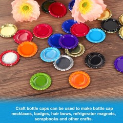 100Pcs Epoxy Stickers,1″ Round Resin Seal Stickers for Bottle Caps,Clear