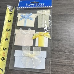 Paper Bliss Embellishment Stickers New Scrapbooking 3D Presents Paper Crafts