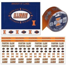 University of Illinois NCAA Scrapbook Stickers – Duck Tape U-CHOOSE