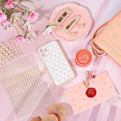 1980Pcs Self Adhesive Pearl Stickers, Pearls Sticker Gems for Hair, Face, Makeu