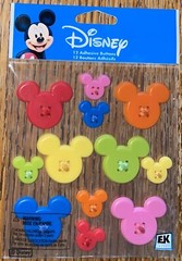 Disney Ek Success Colorful Mickey Mouse Icons Heads Ears Scrapbook Stickers 3D
