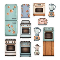 Cute Teacups And Kitchen Embellishments Junk Journal Scrapbook Choose A Set
