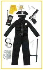 Scrapbooking Crafts Jolee’s Stickers Police Officer Uniform Badge Handcuffs Gun
