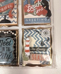 Travel Themed Recollections Scrapbooking Stickers/Embellishments 6 pc