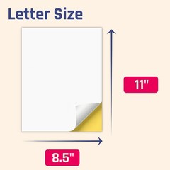Matte White Sticker Paper Pack of 30 – Inkjet & Laser Printing Friendly