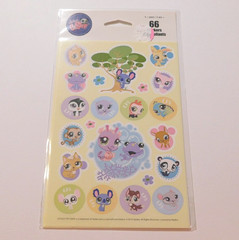 Tender Thoughts Greetings Littlest Pet Shop 66 Stickers Autocollants Sealed Pack