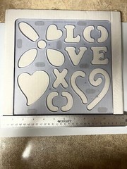 Creative Memories Love Pattern and Template Creative Cuts Collections Doodling