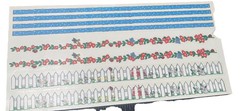 Our Family Borders BR-114 Picket Fence Flowers House Garden MAMBI 12” Stickers