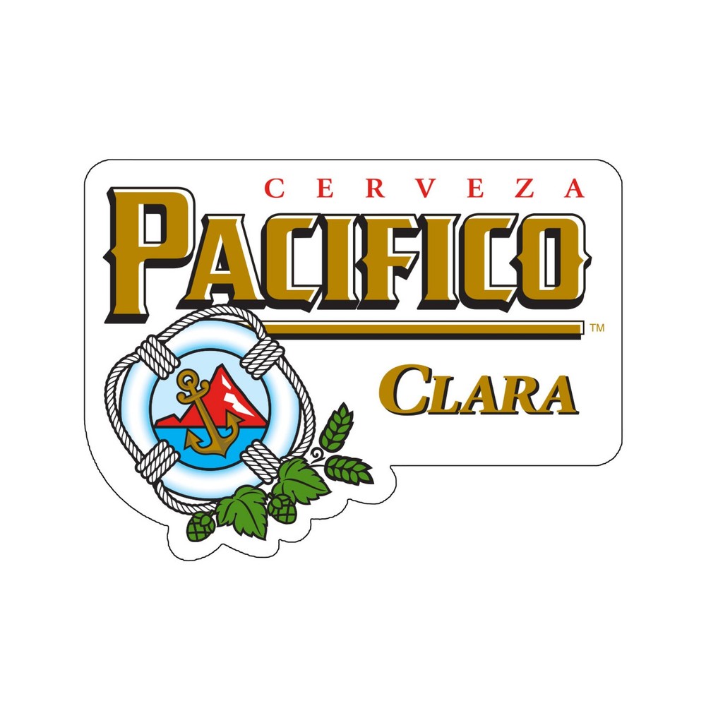 Pacifico Logo Die Cut Sticker Multi-Color
