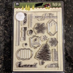18 Pc Scrapbooking Kit Embellishments Stamp Kit Stickers me & my BIG ideas NEW