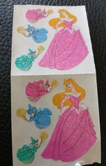 NEW 2 Mods Sandylion Vintage Stickers Disney Aurora Sleeping Beauty Prismatic