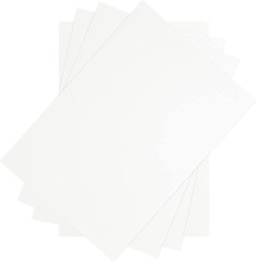 50 Sheets 11 X 17 Inch White Chipboard, Medium Weight Chipboard Sheets, White Ca