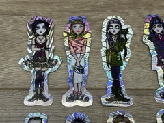 Vintage 1998 J Belick Pin Up Goth Prism Vending Machine Sticker Decal Lot of 14