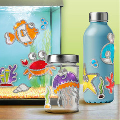 DIY Jelly Stickers – Ocean | 3D Gel Stickers Craft Kit for Kids | Window, Bottle