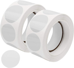 1000 Pcs Clear Retail Package Seals 1 Inch Round Circle Wafer Seal Sticker