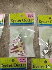 Eyelet Outlet Brads Lot of NEW 7 packs Card Making Scrapbooking Tennis Shoes