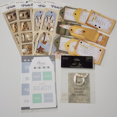 NEW Lot BEACH SUMMER Scrapbook Tags Cut-Outs 3D Kolette O’Scrap Fresh Cuts -F