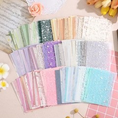 Sublaga 6 Sheets Textured Scrapbook Paper & Mesh Fabric Set – 156 Sheets