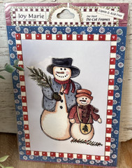 Joy Marie Die-Cut Frames, Snowman NIP 1 sheet Lignin and Acid Free