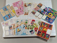 Mixed Lot of Partial Sheets – Vintage Stickers Various Themes 1980’s