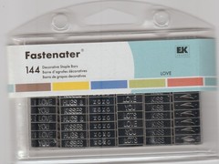 EK Success ❤️LOVE ❤️Fastenater 144 Decorative Staple Bars