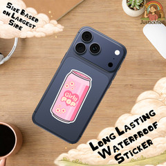 Girly Pop Soda Sticker Cute Aesthetic Sticker Laptop Sticker Girly Gift Pop