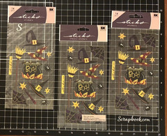 Sticko by EK Success WITCH’S BREW 2 new, 1 partial Halloween Stickers