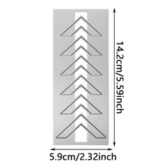 Arrow X cut out hollow criss cross design Metal Die Cutting Cut Dies
