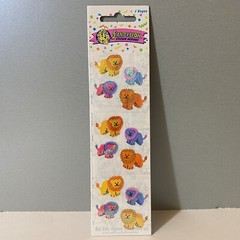 Vintage Sandylion Mother Of Pearl Lion Stickers