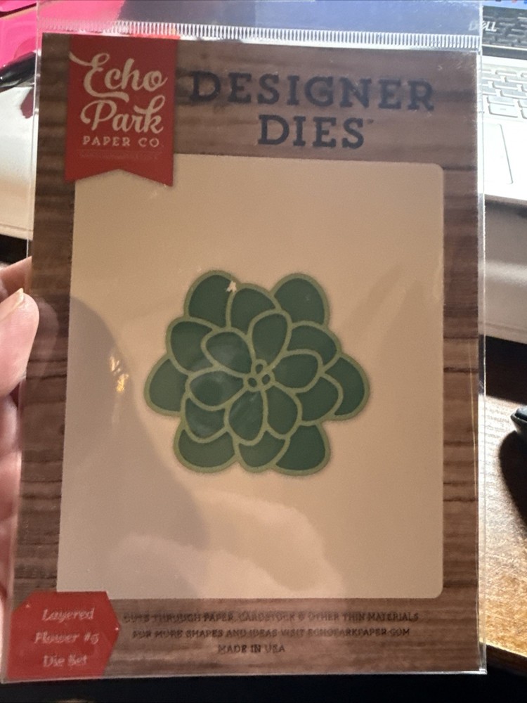 Echo Park Designer Dies LAYERED FLOWER #5 Steel Dies Scrapbooking