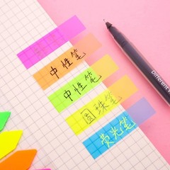 100/120Pieces Colored PET Label Repositionable Adhesive Notes Page Markers
