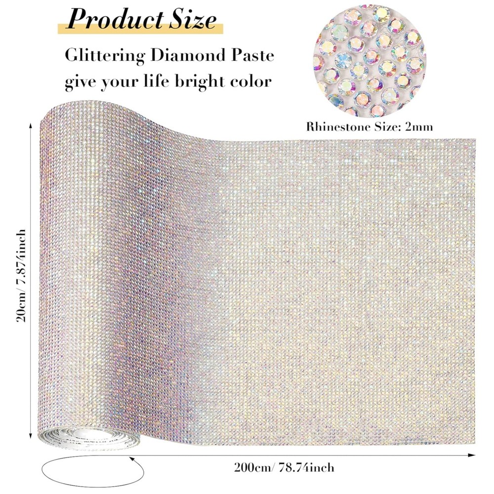 Rhinestone Sheets for Car Decoration – 78.7 Inch