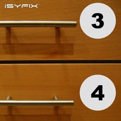 iSYFIX White Consecutive Number Stickers – 1 to 50, 4-inch, 1 set – Vinyl Sel…