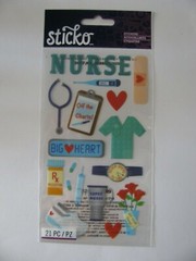Sticko Stickers REGISTERED NURSE 21 Pieces NIP